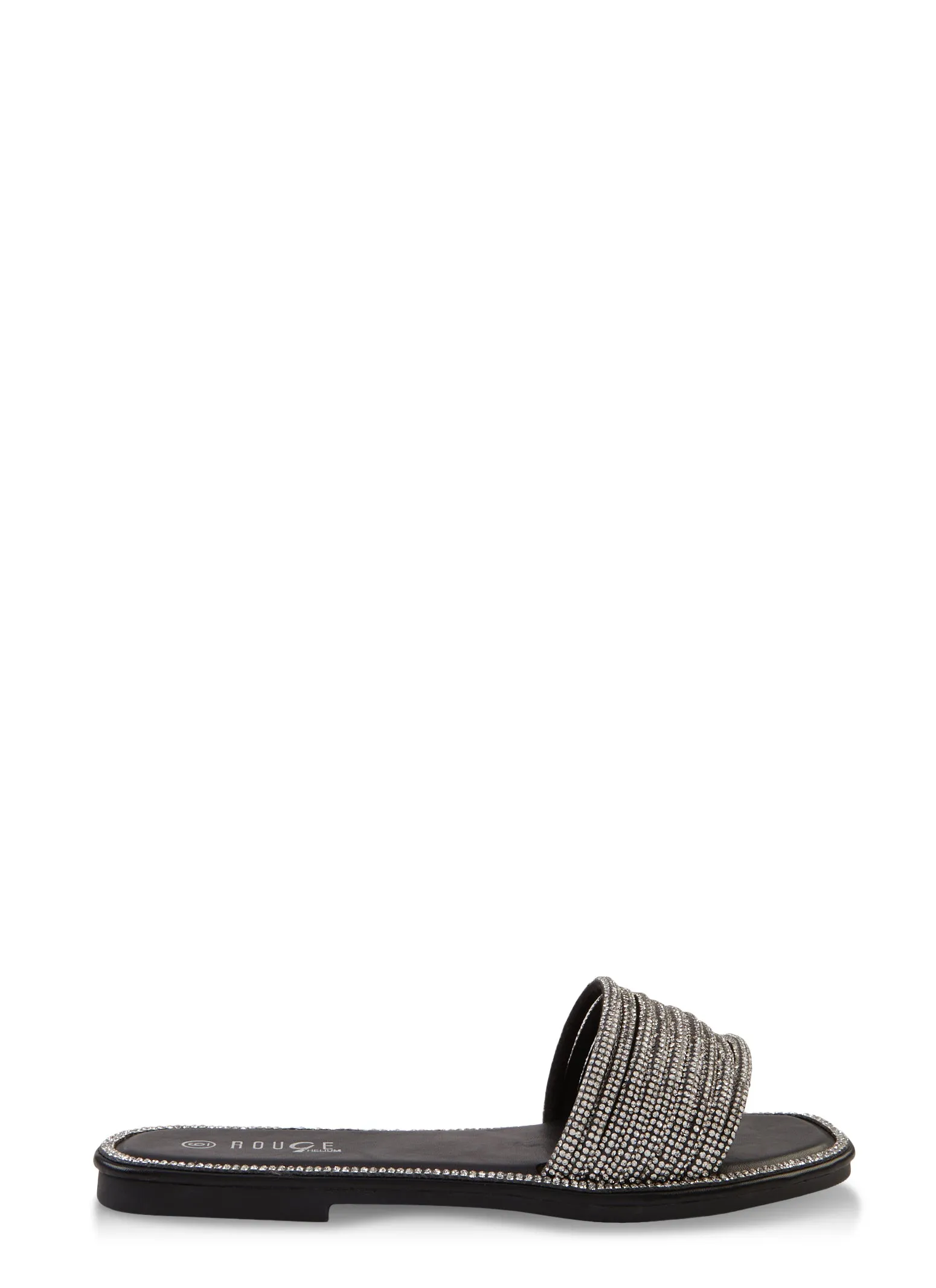 Rhinestone Strappy Band Slide Sandals sold by Rainbow product image thumbnail 2