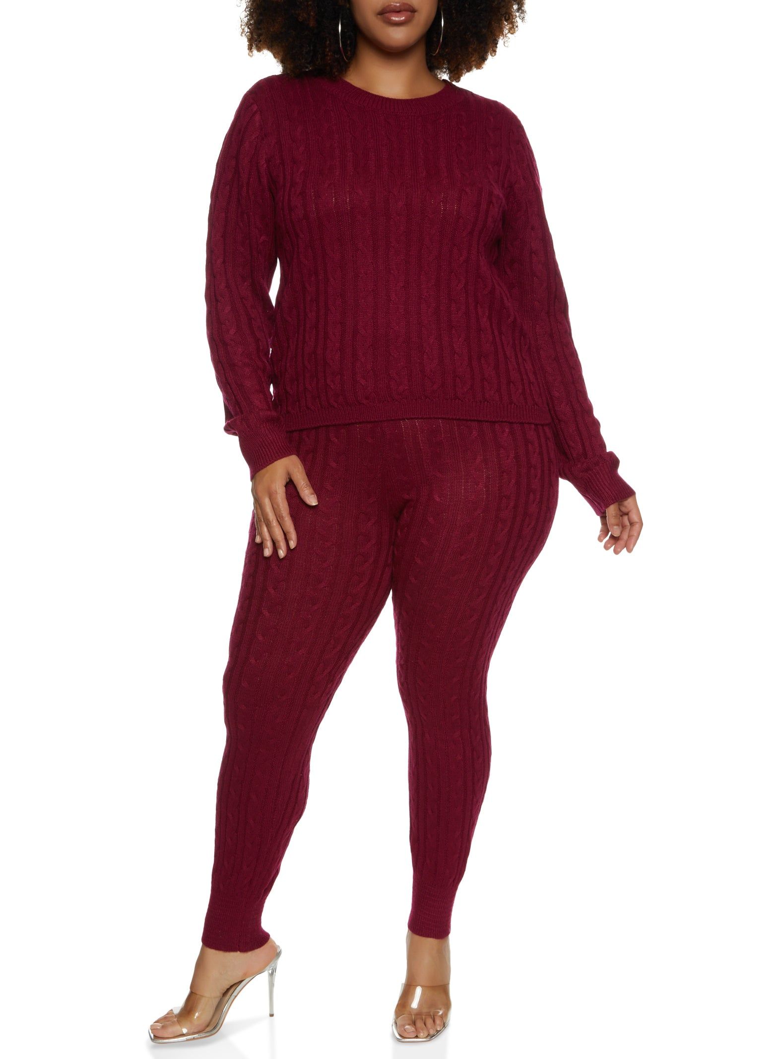 Plus Size Cable Knit Sweater sold by Rainbow product image thumbnail 2