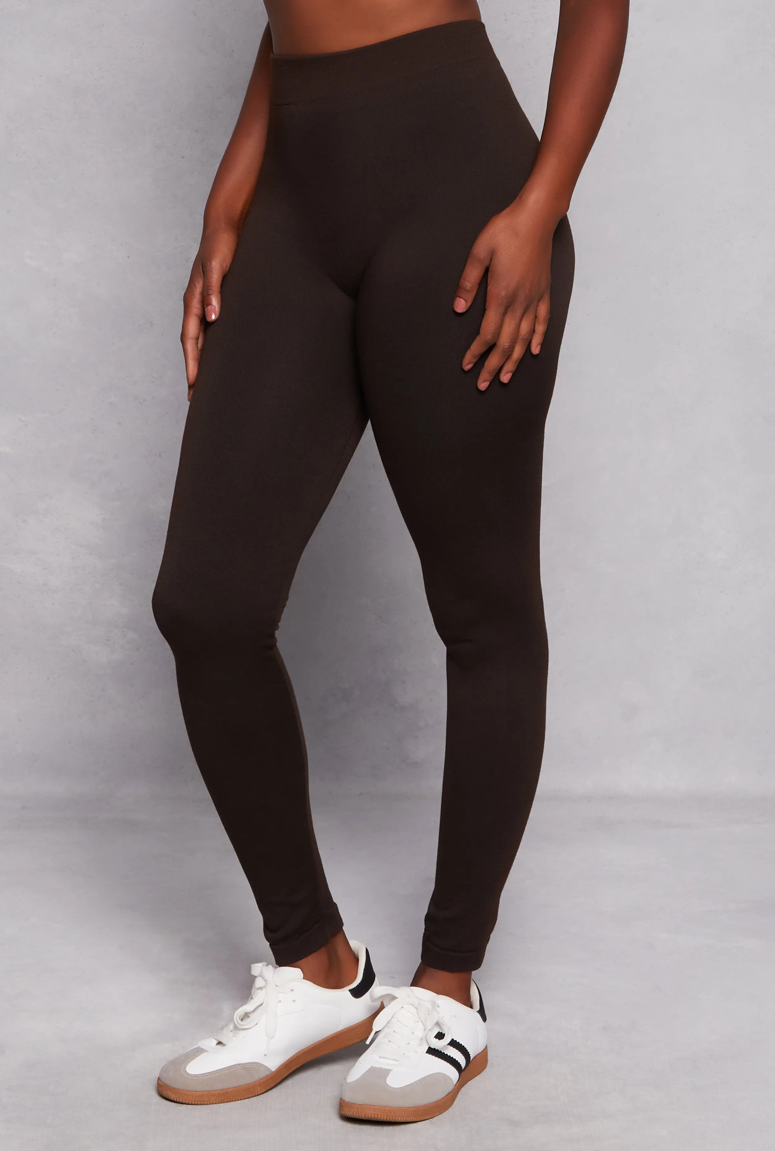 Basic French Terry High Waist Leggings sold by Rainbow product image thumbnail 2