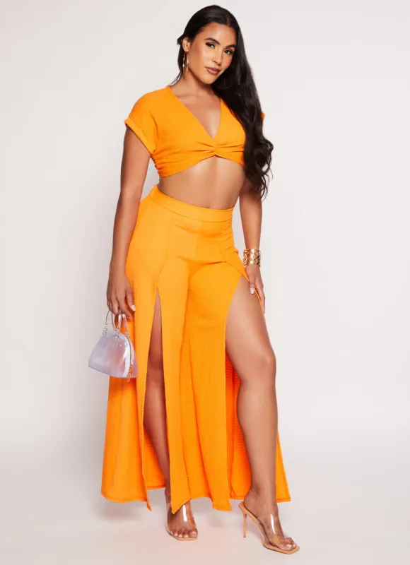 High Waist Palazzo Pants sold by Rainbow