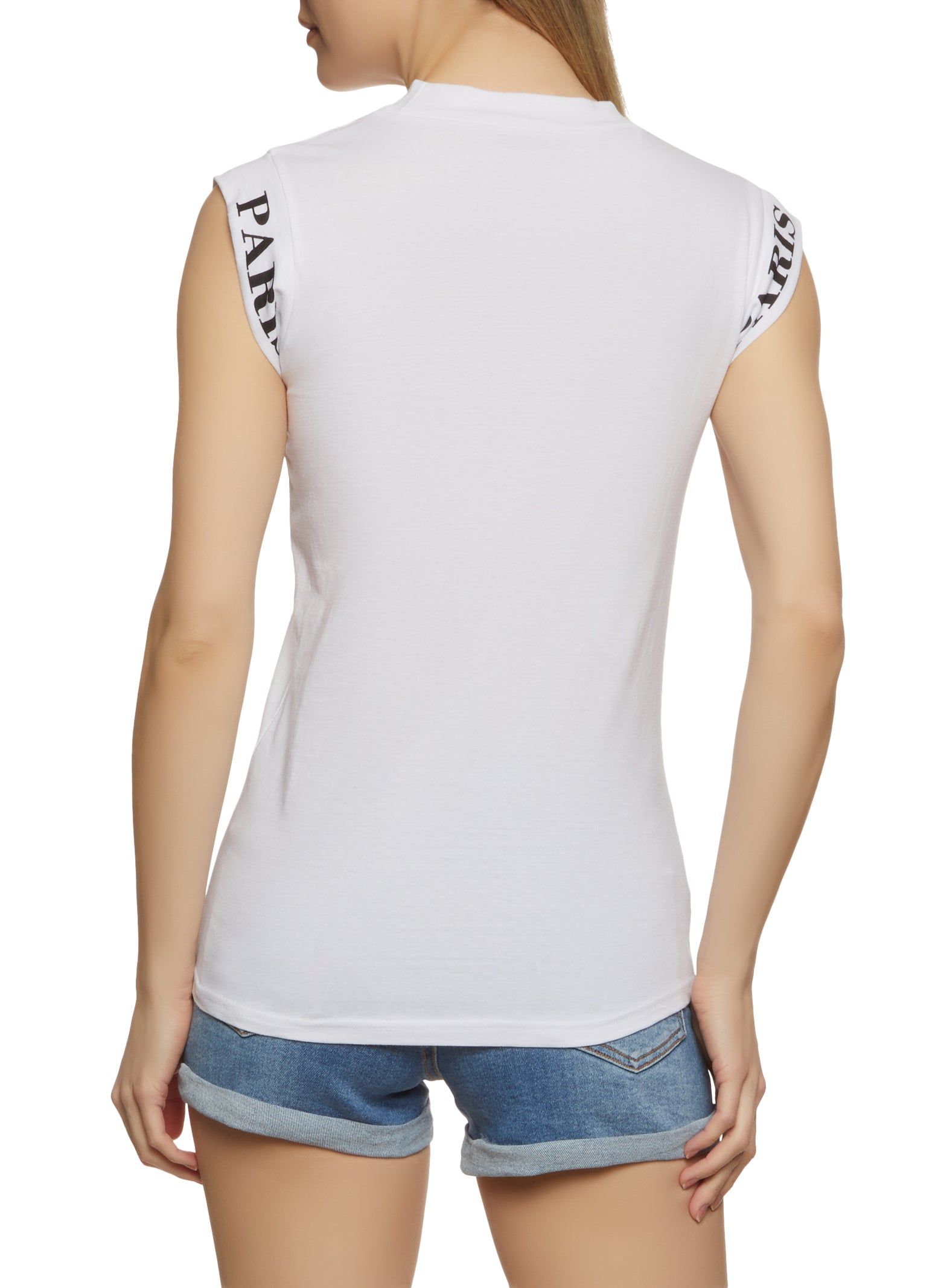 Paris Cap Sleeve Graphic Tee sold by Rainbow product image thumbnail 2