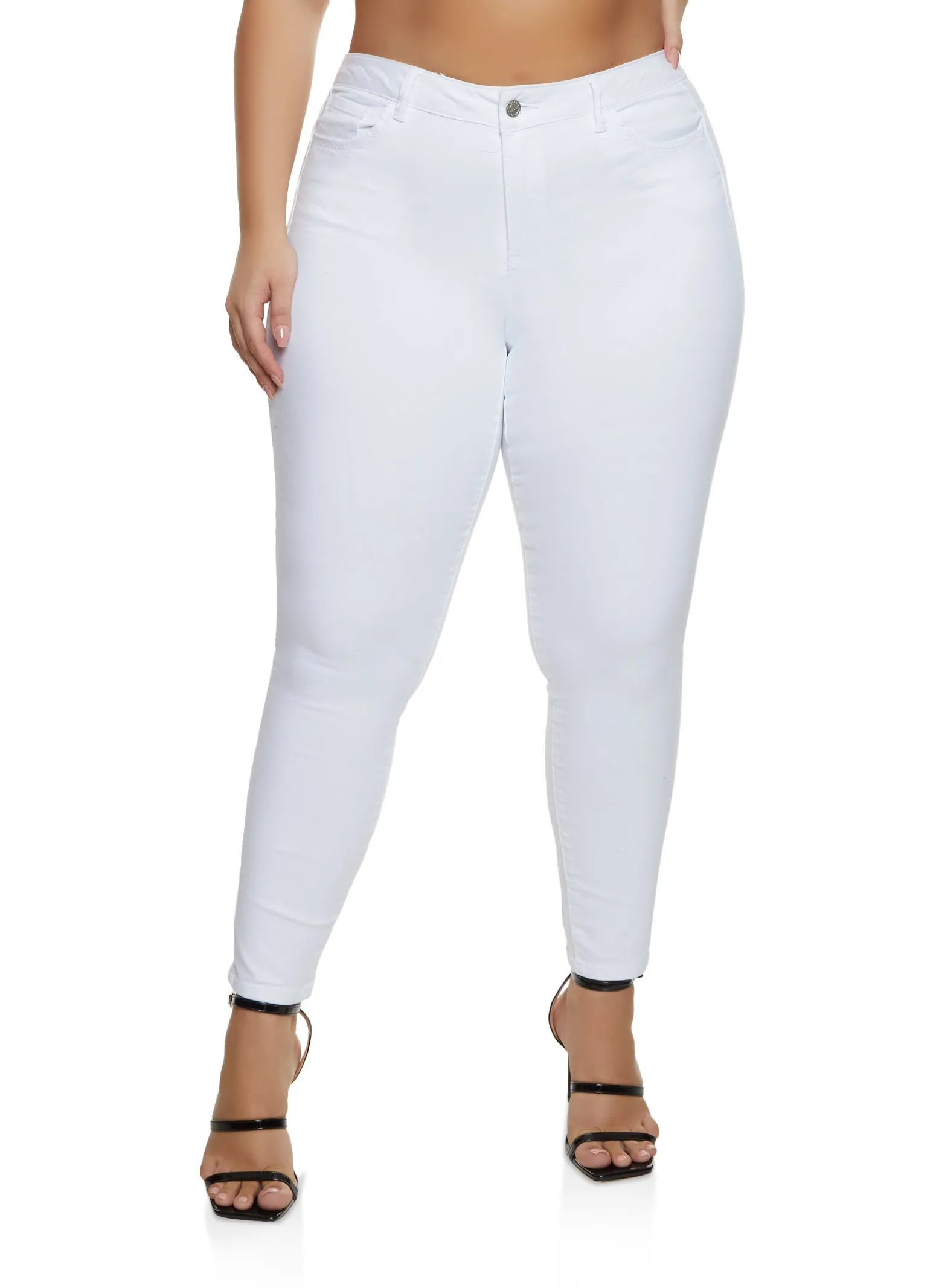Plus Size Twill High Waist Pants sold by Rainbow