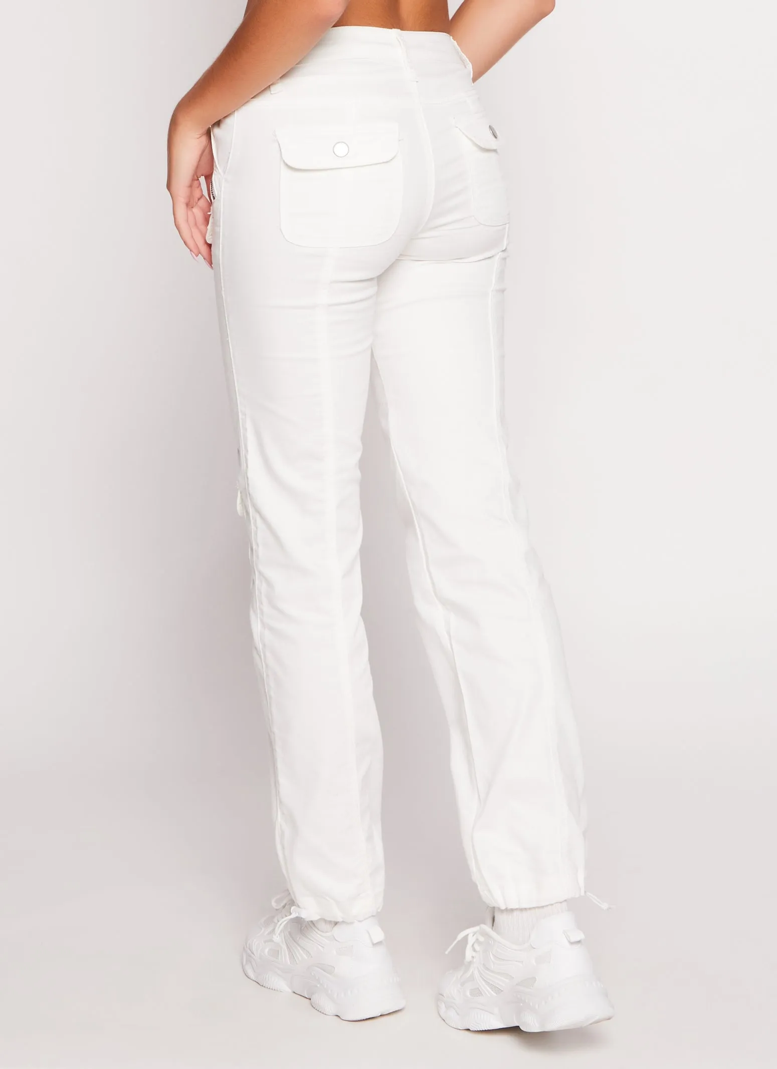 Twill Toggle Drawstring Hem Cargo Pants sold by Rainbow product image thumbnail 3