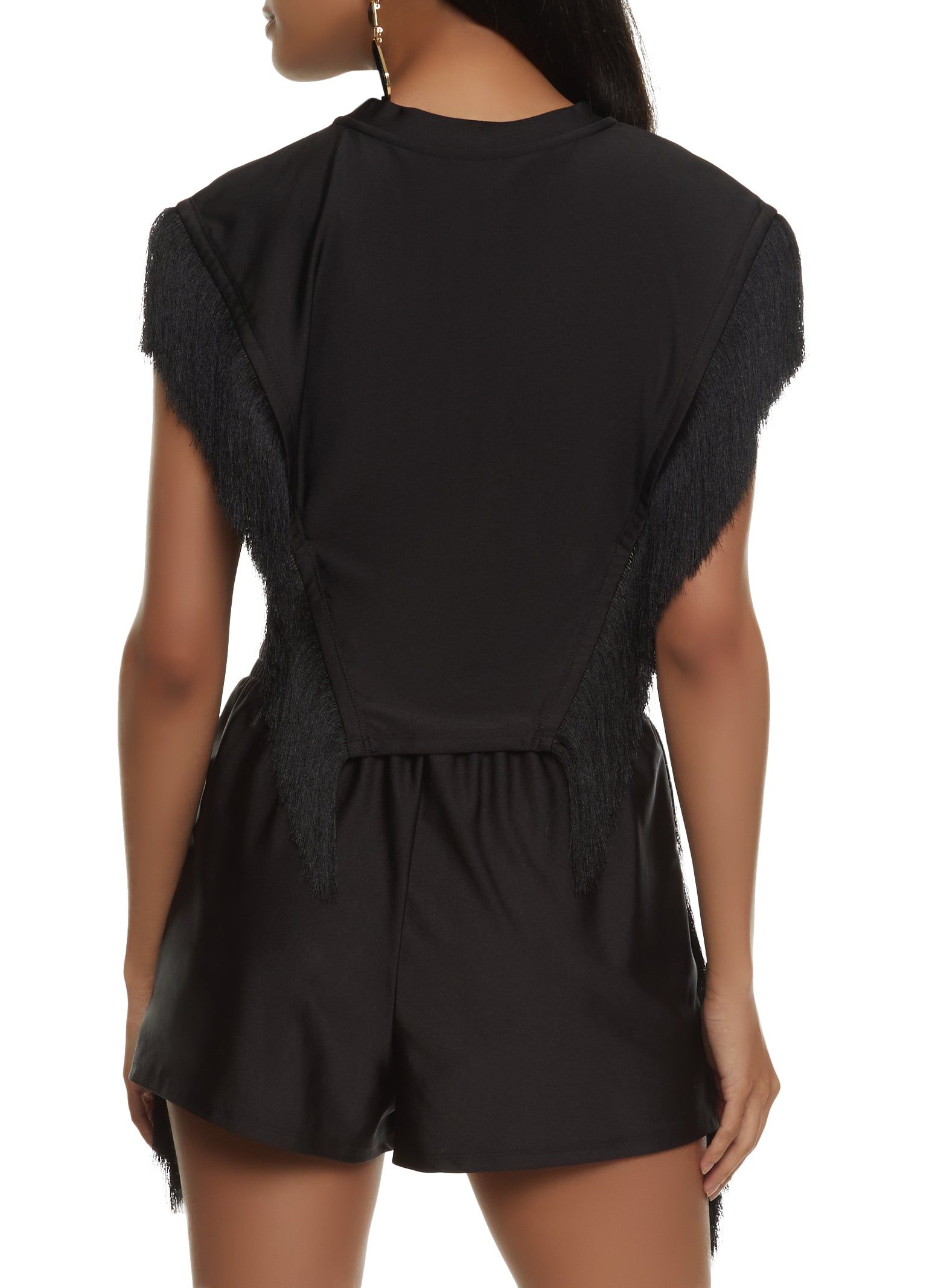 Open Side Fringe Crop Top sold by Rainbow product image thumbnail 3