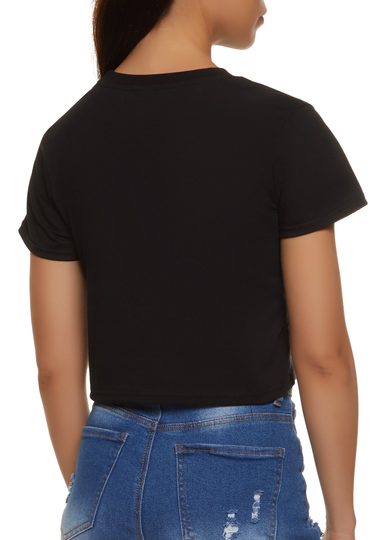 Nutritional Facts Cropped Graphic Tee sold by Rainbow product image thumbnail 2