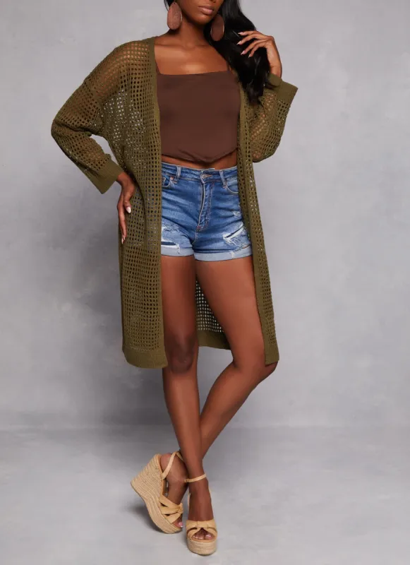 Crochet Knit Cardigan sold by Rainbow