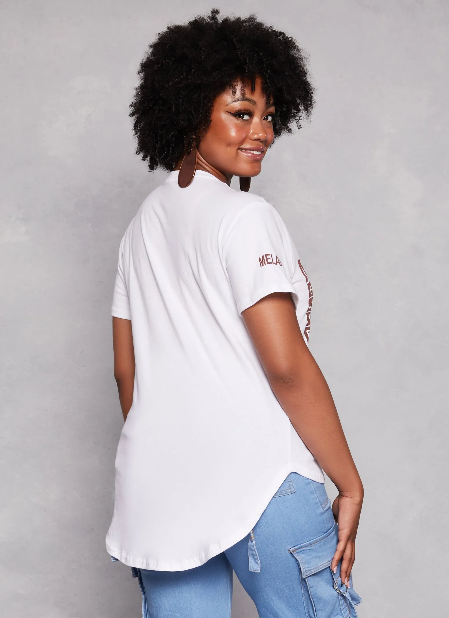 Plus Size Drippin In Melanin Graphic Tee sold by Rainbow product image thumbnail 3