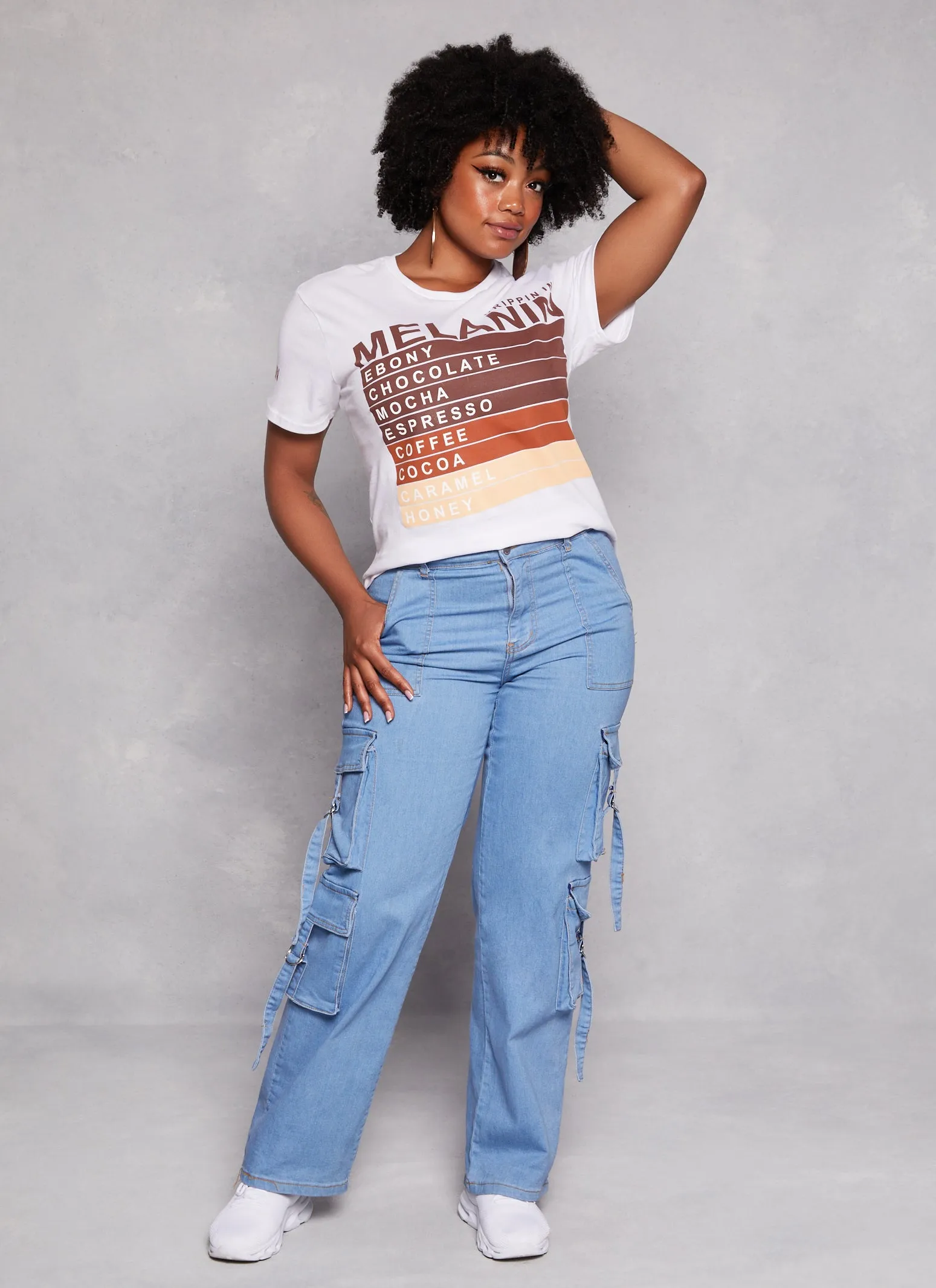 Plus Size Drippin In Melanin Graphic Tee sold by Rainbow product image thumbnail 2