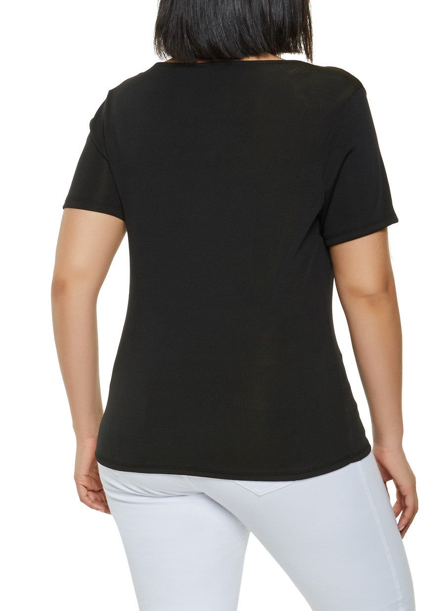Plus Size Snap Button Top sold by Rainbow product image thumbnail 2