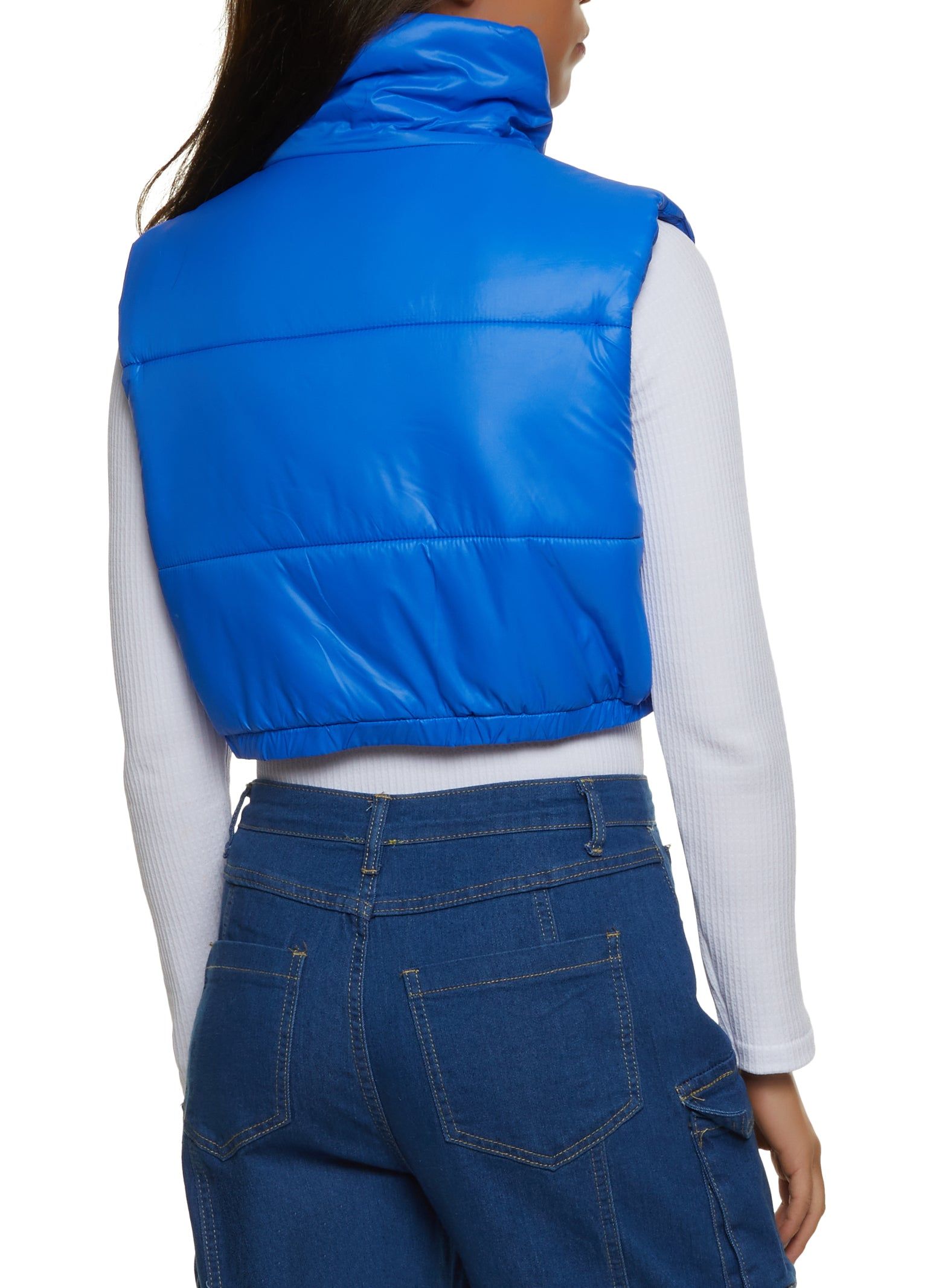 Cropped Puffer Vest sold by Rainbow product image thumbnail 2