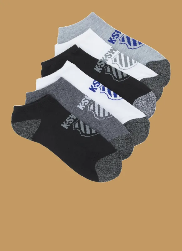 Mens K-Swiss 6 Pack Socks made by Rainbow