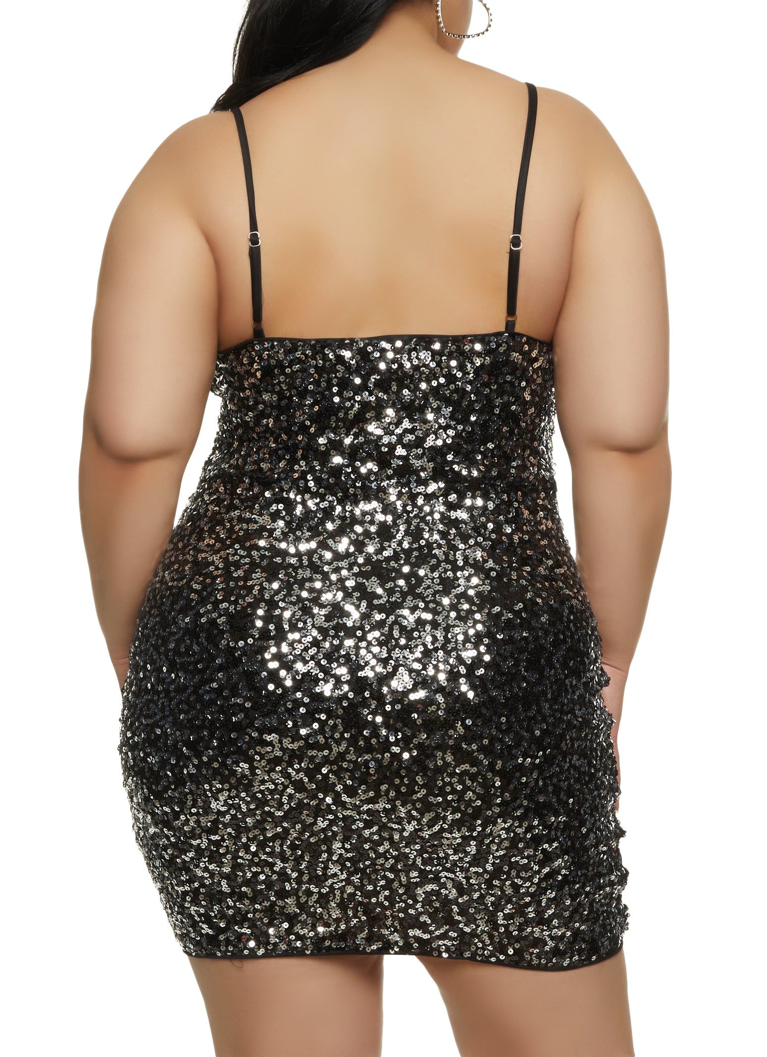 Plus Size Sequin Mini Dress sold by Rainbow product image thumbnail 3