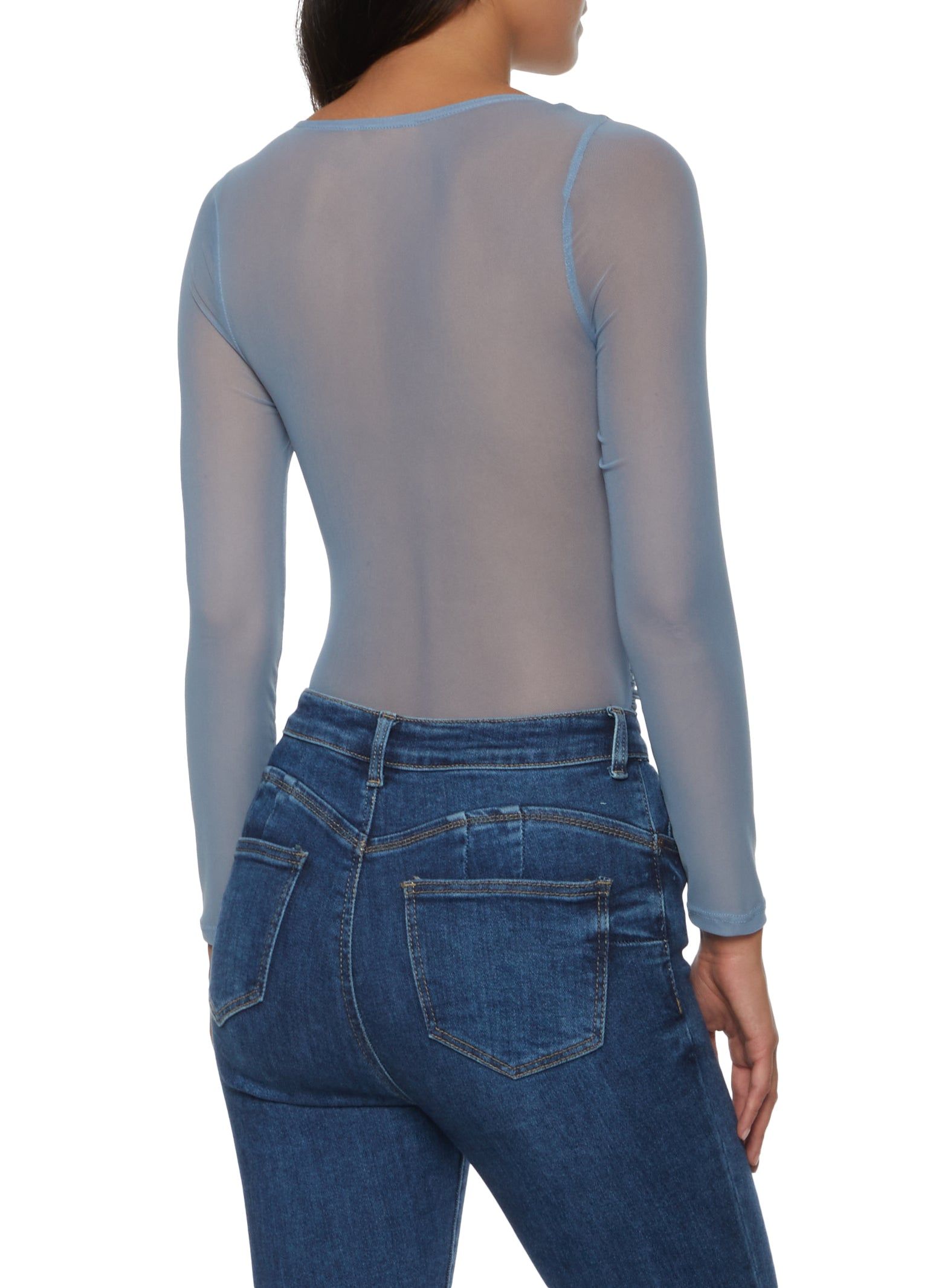 Ruched Mesh Bodysuit sold by Rainbow product image thumbnail 3