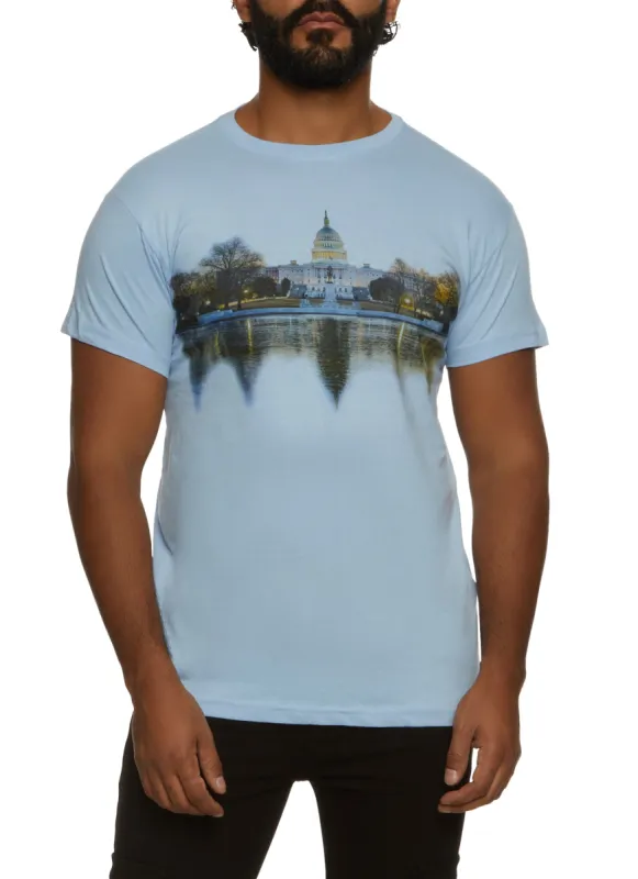 Mens Washington DC Graphic Tee sold by Rainbow
