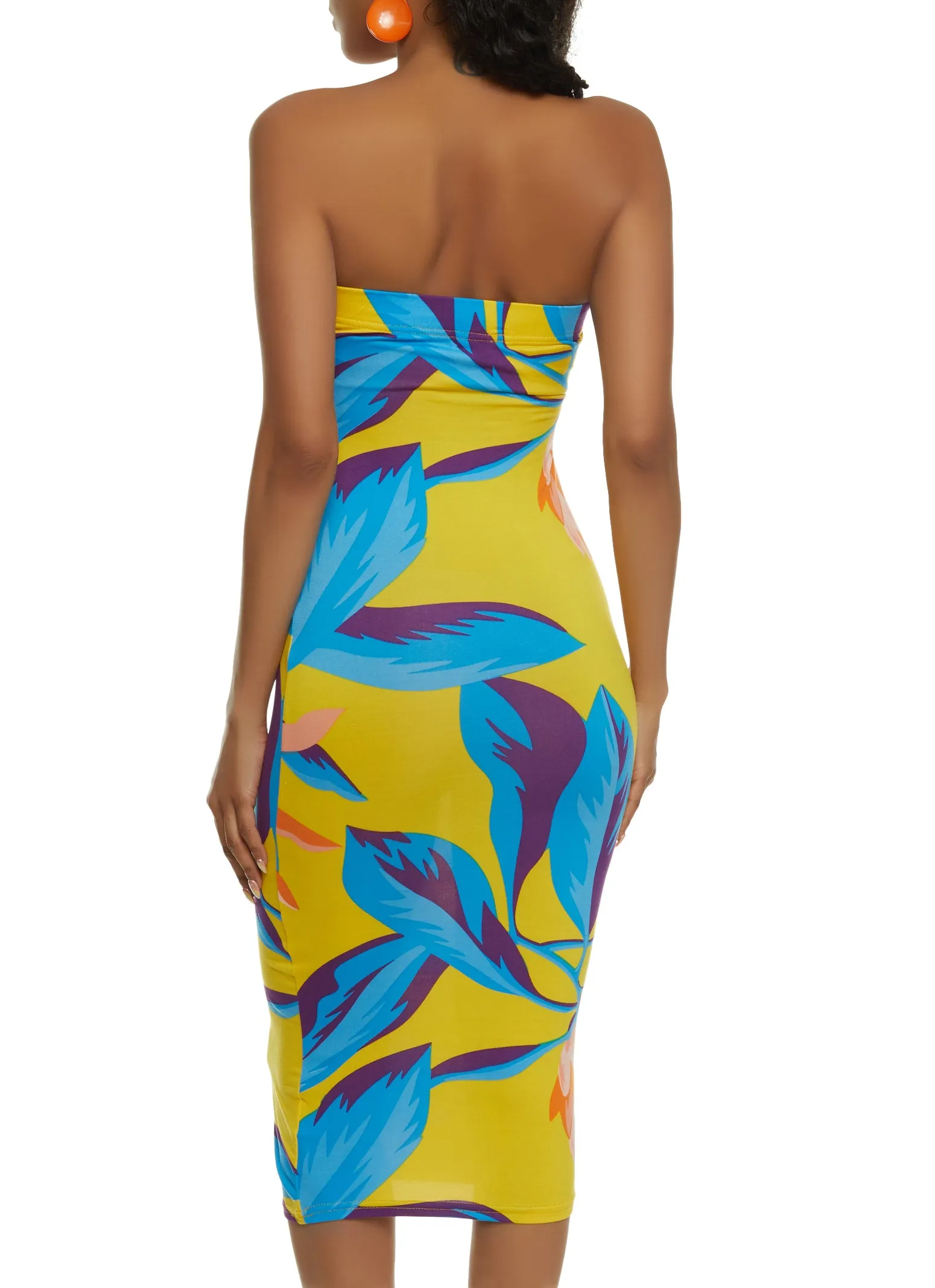 Floral Tube Midi Dress sold by Rainbow product image thumbnail 3