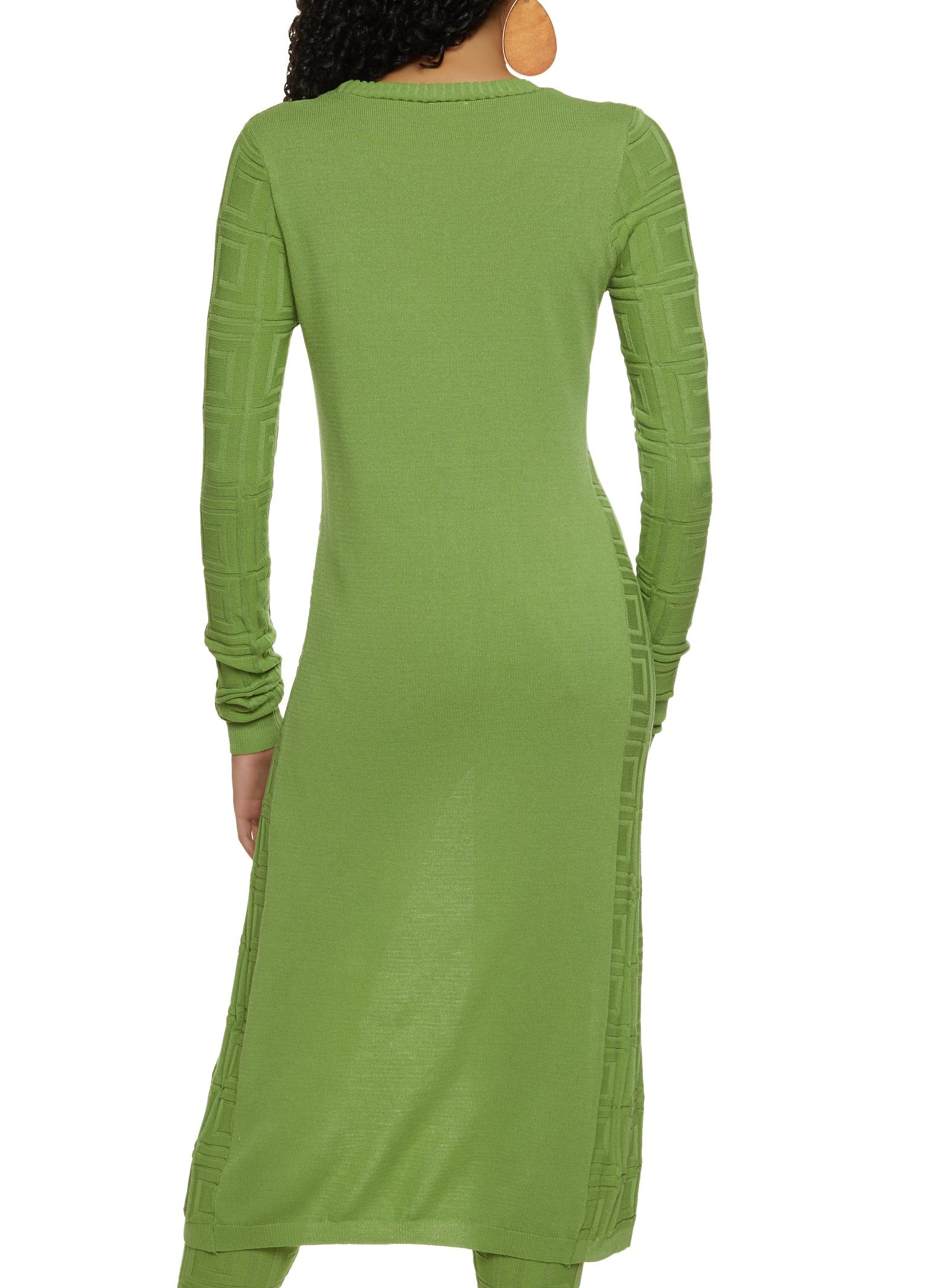 Solid Textured Knit Duster sold by Rainbow product image thumbnail 3