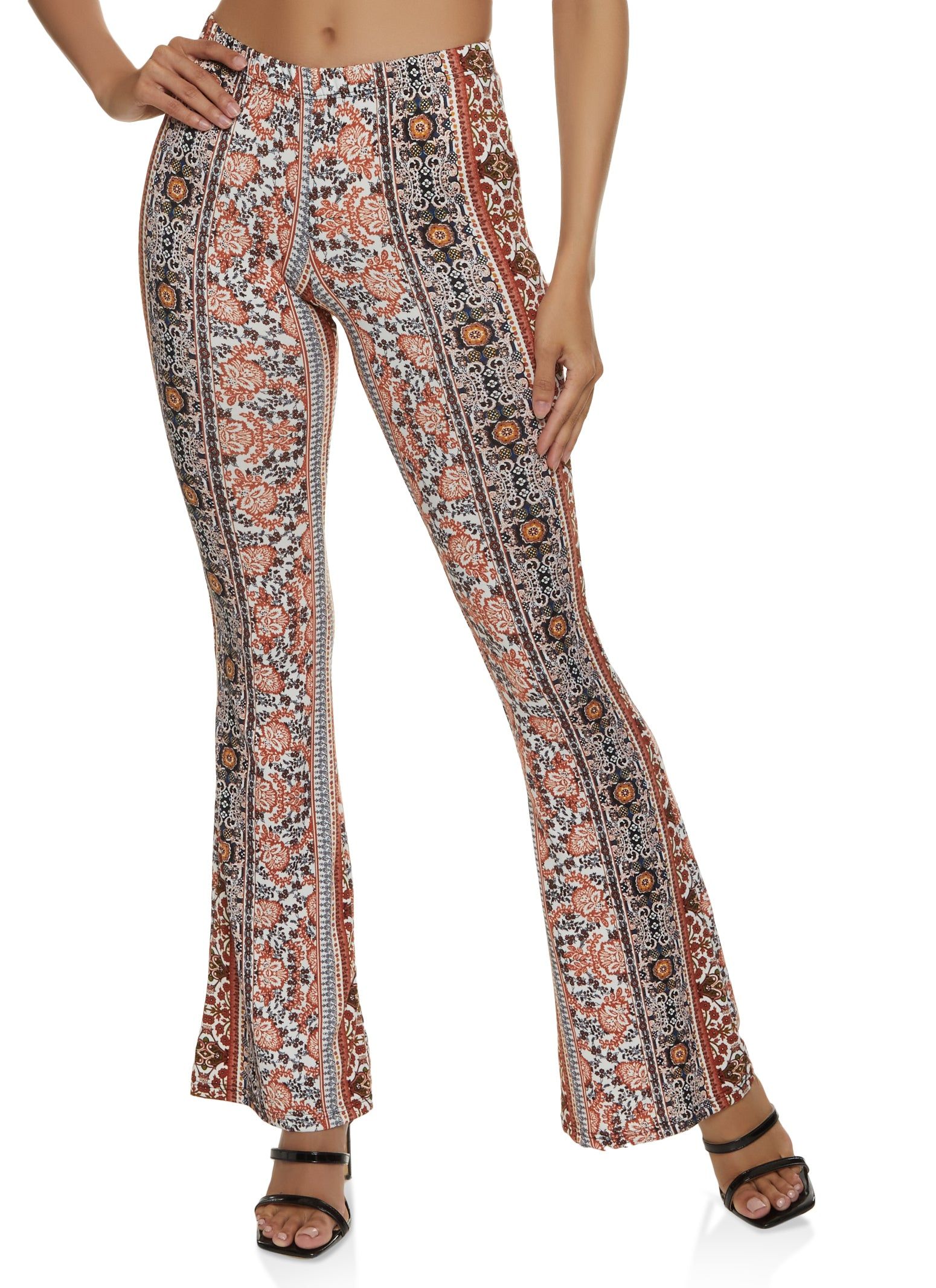 Border Print Flared Pants sold by Rainbow product image thumbnail 2