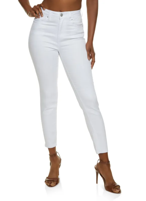 WAX Solid High Waisted Skinny Jeans sold by Rainbow