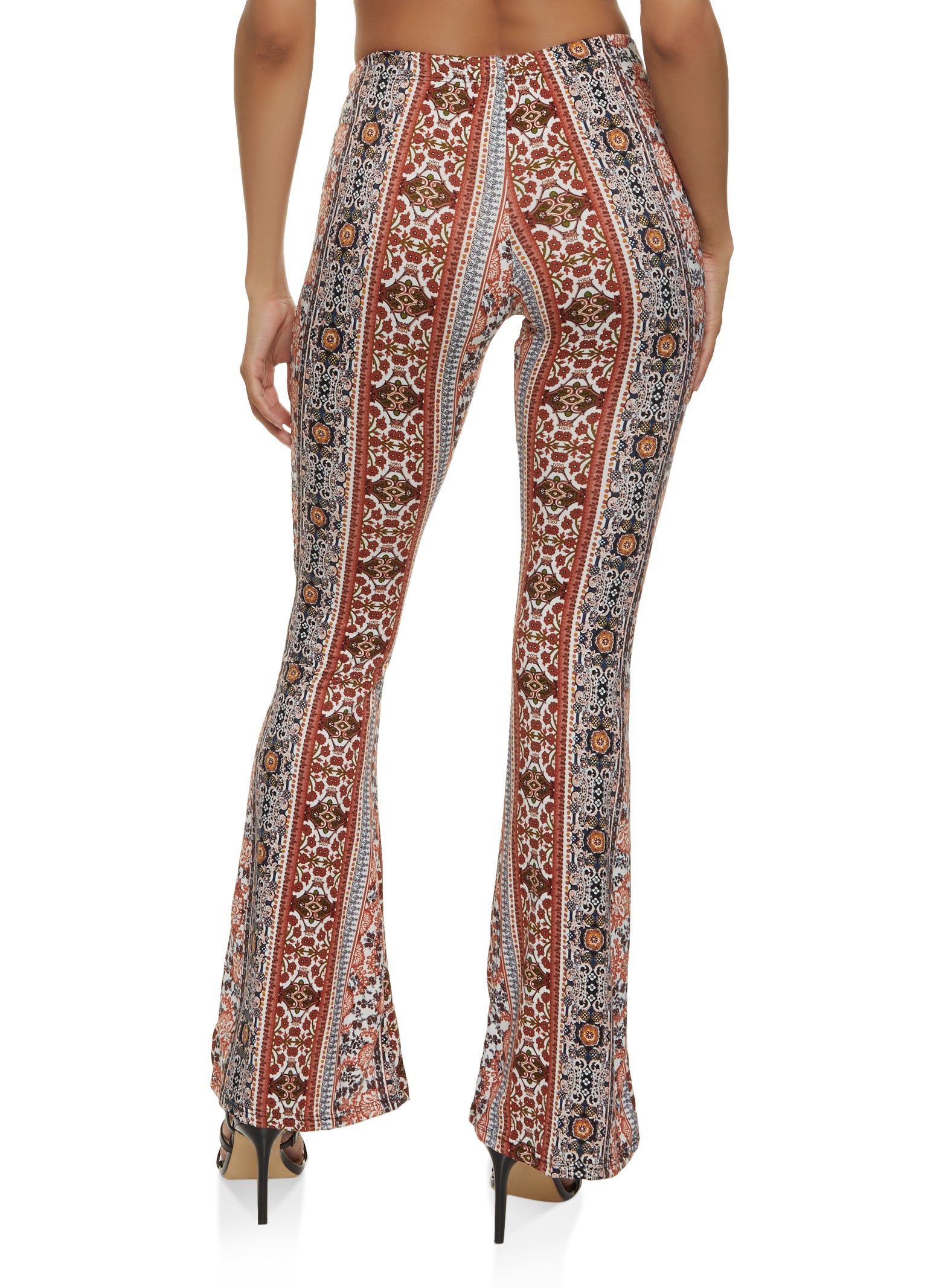 Border Print Flared Pants sold by Rainbow product image thumbnail 3