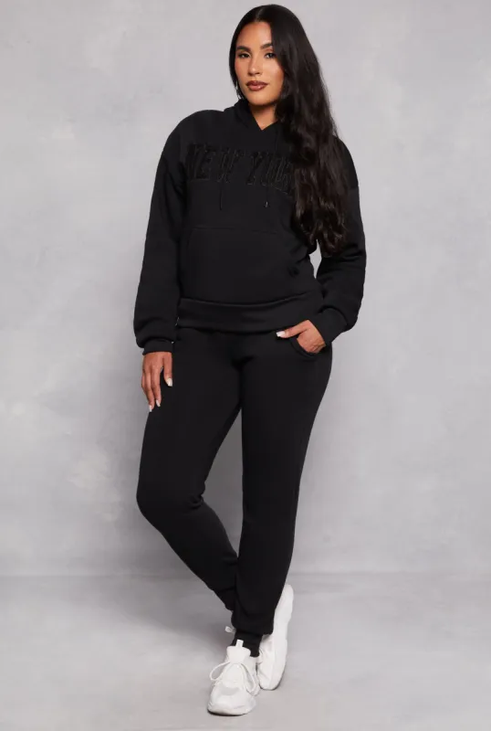 Solid Fleece Drawstring Sweatpants sold by Rainbow