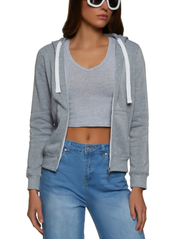 Full Zip Fleece Hoodie sold by Rainbow