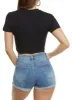 Crew Neck Hanky Hem Cropped Tee sold by Rainbow