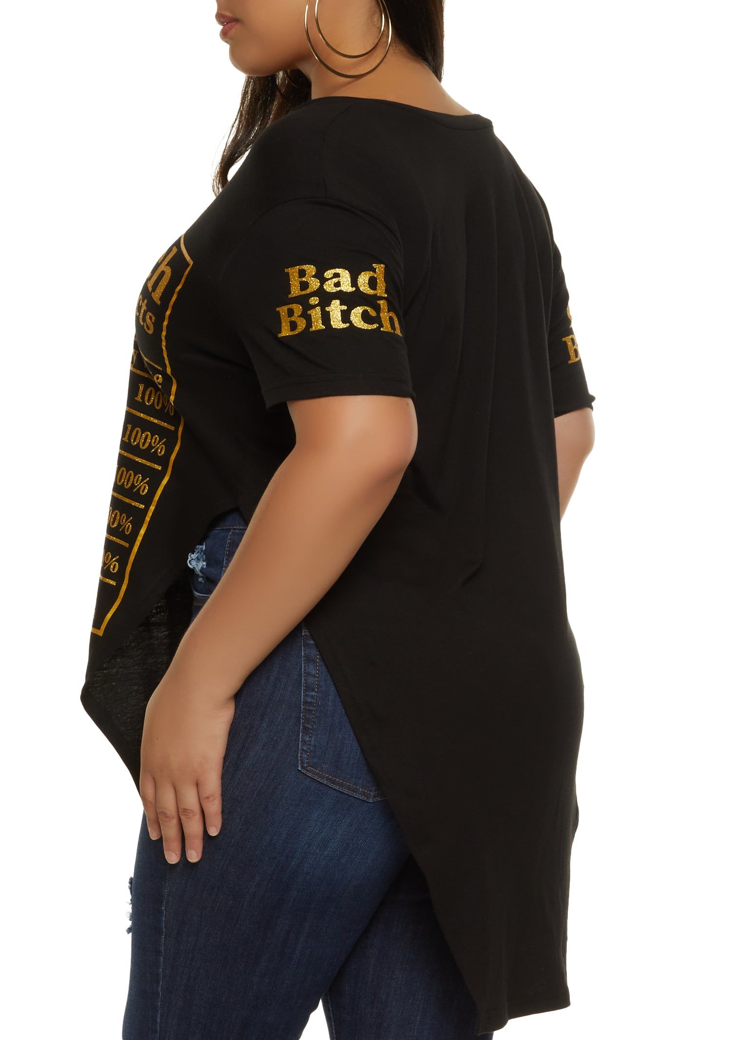 Plus Size Nutritional Facts Graphic Tee sold by Rainbow product image thumbnail 2
