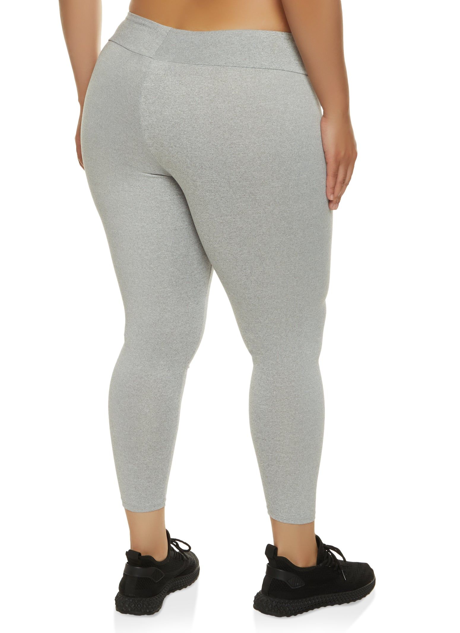 Plus Size High Waist Wide Waistband Leggings sold by Rainbow product image thumbnail 2