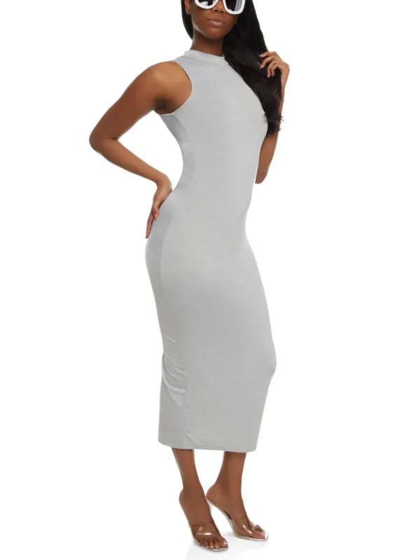 Daisy Sleeveless Mock Neck Maxi Dress sold by Rainbow