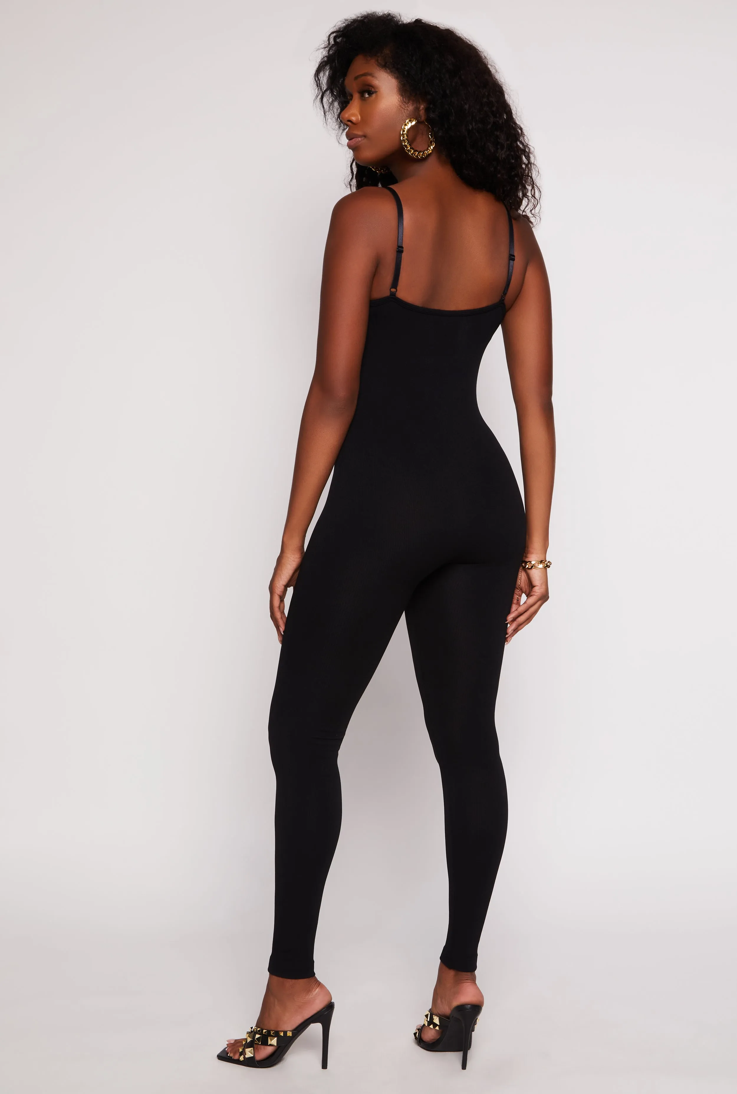 Seamless Chain Strap Detail Cami Catsuit sold by Rainbow product image thumbnail 3