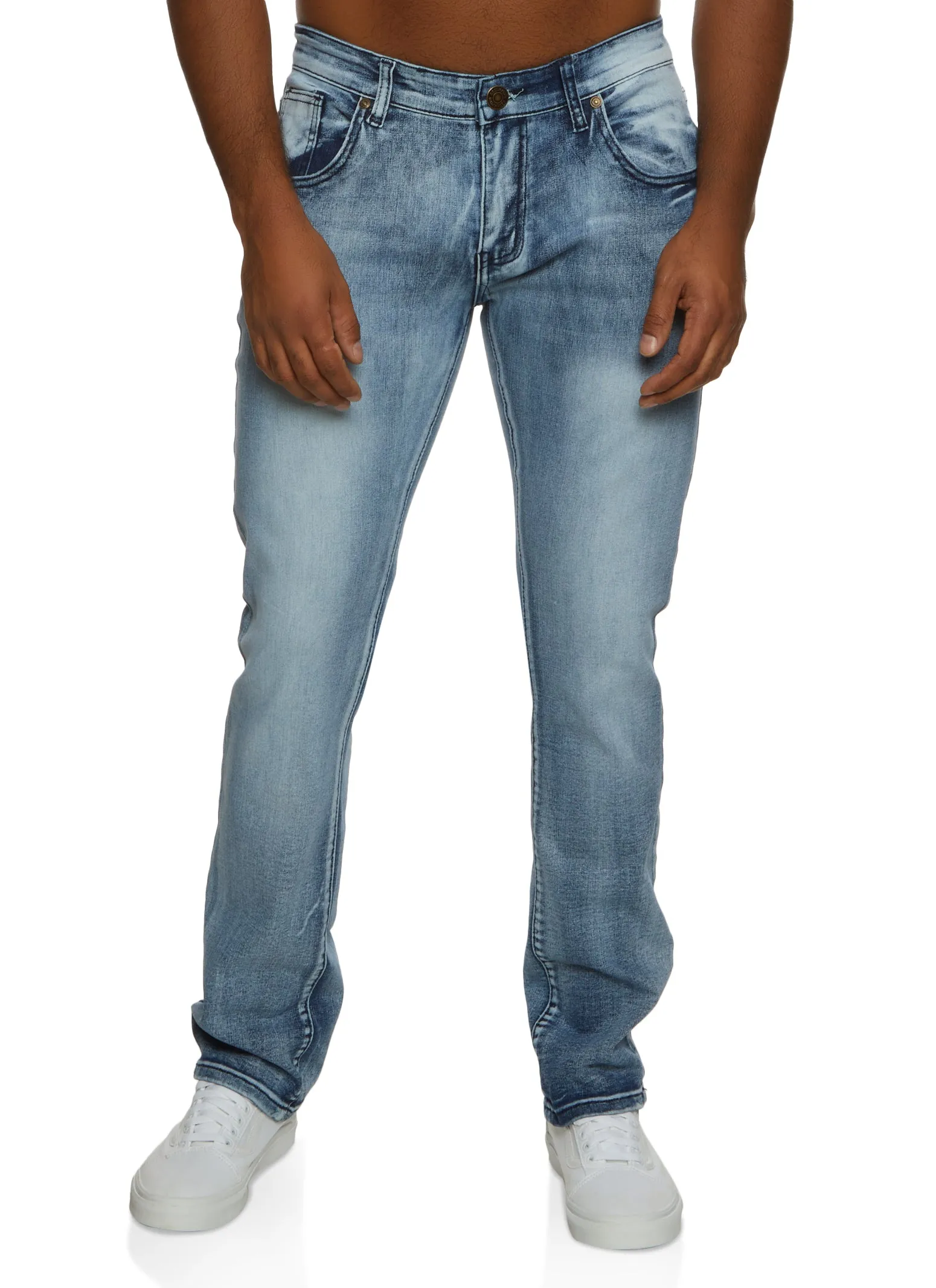 Mens Stretch Skinny Jeans sold by Rainbow