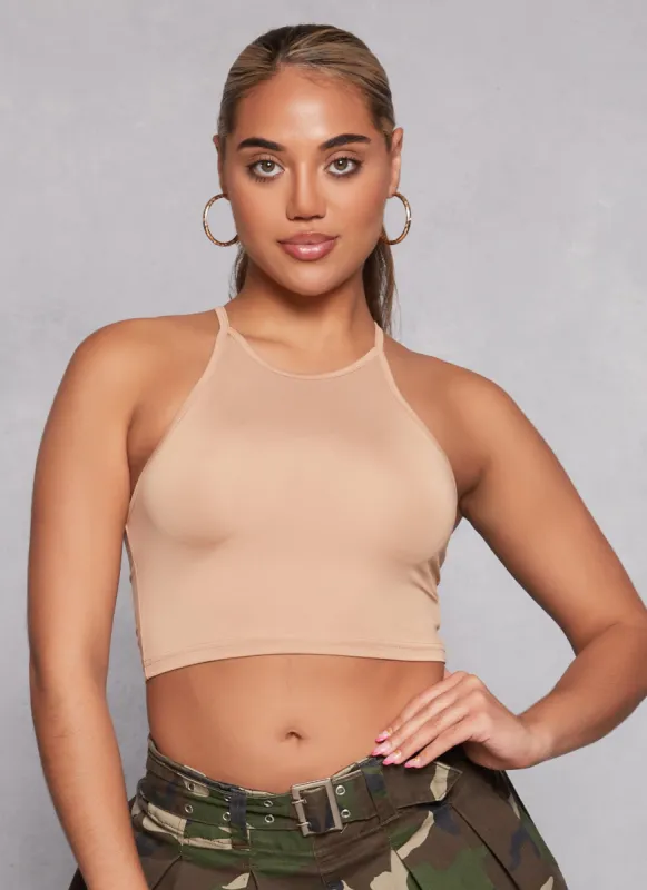 Daisy High Neck Cropped Cami sold by Rainbow