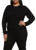 Plus Size Cable Knit Pullover Sweater sold by Rainbow