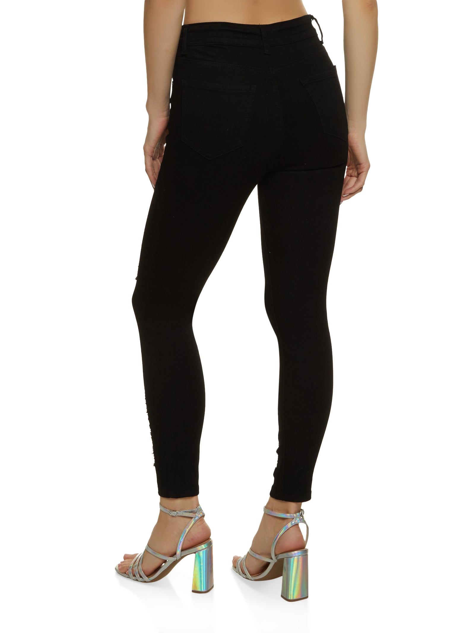 WAX Distressed Stretch Skinny Jeans sold by Rainbow product image thumbnail 2