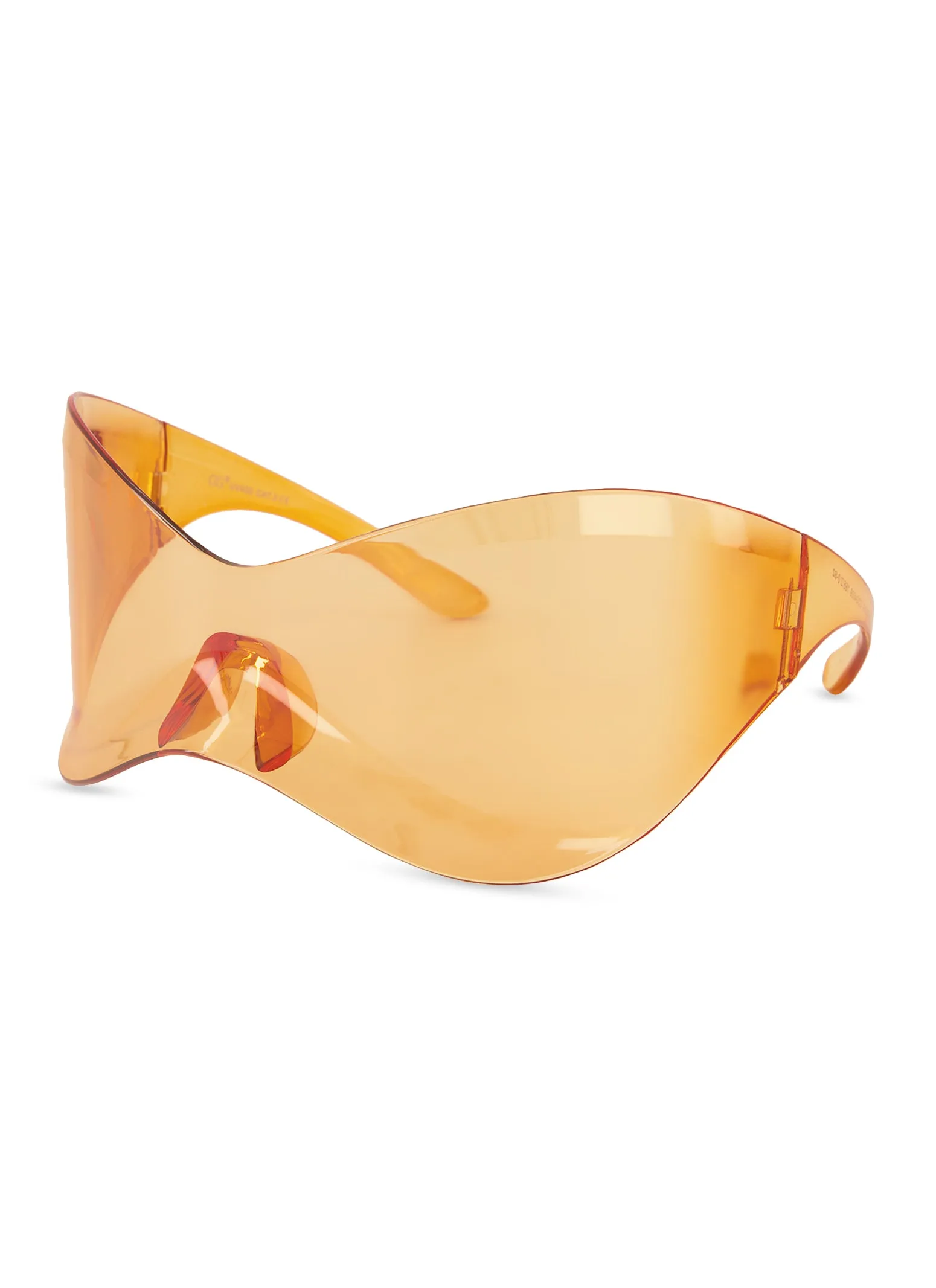 Oversized Rimless Butterfly Wrap Shield Sunglasses sold by Rainbow product image thumbnail 3