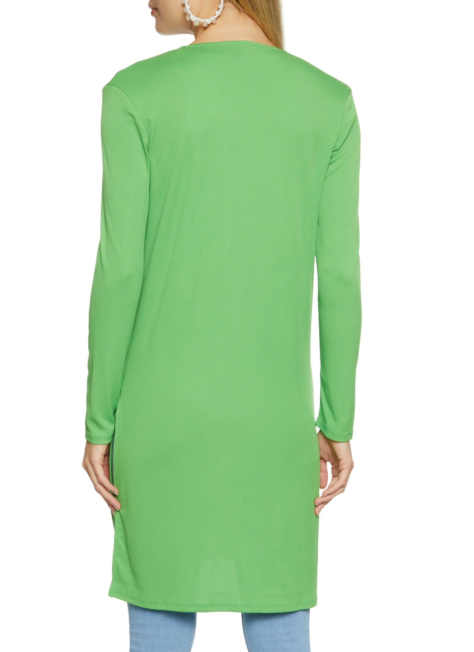 Solid Ribbed Open Front Duster sold by Rainbow product image thumbnail 2