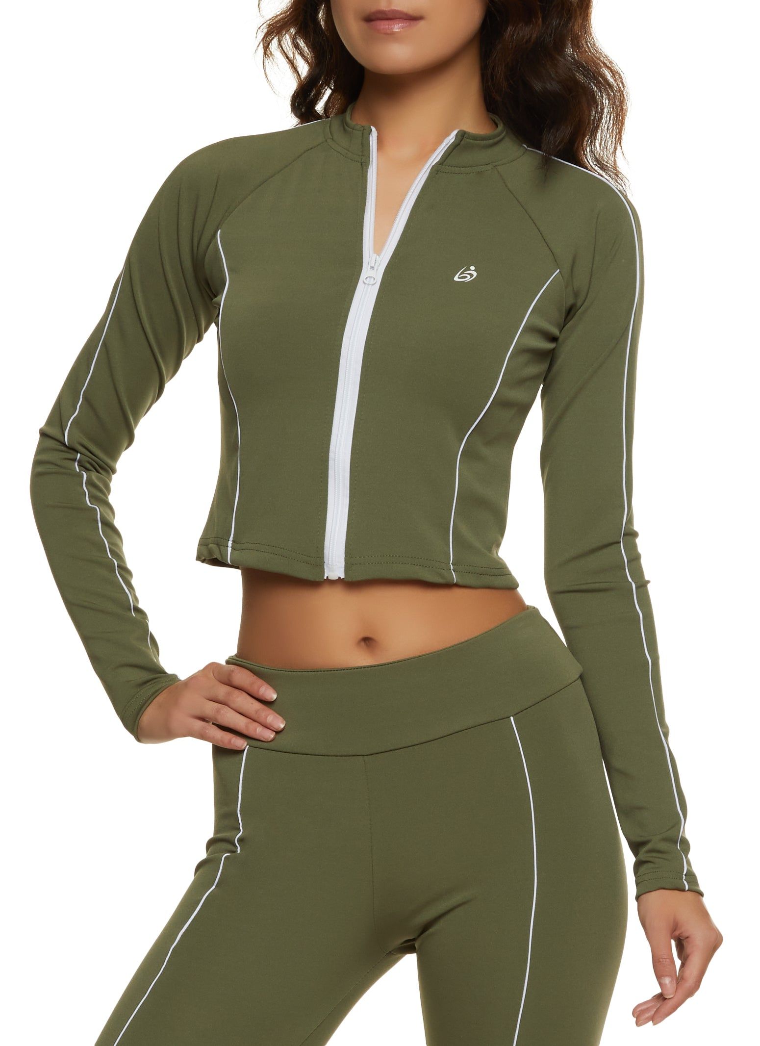 Zip Front Activewear Track Jacket sold by Rainbow