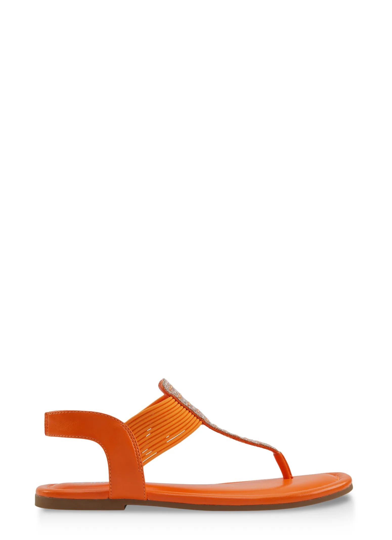 Rhinestone Faux Pearl Detail Corded Thong Sandals sold by Rainbow product image thumbnail 2