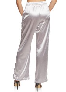 Satin Solid Wide Leg Pants sold by Rainbow