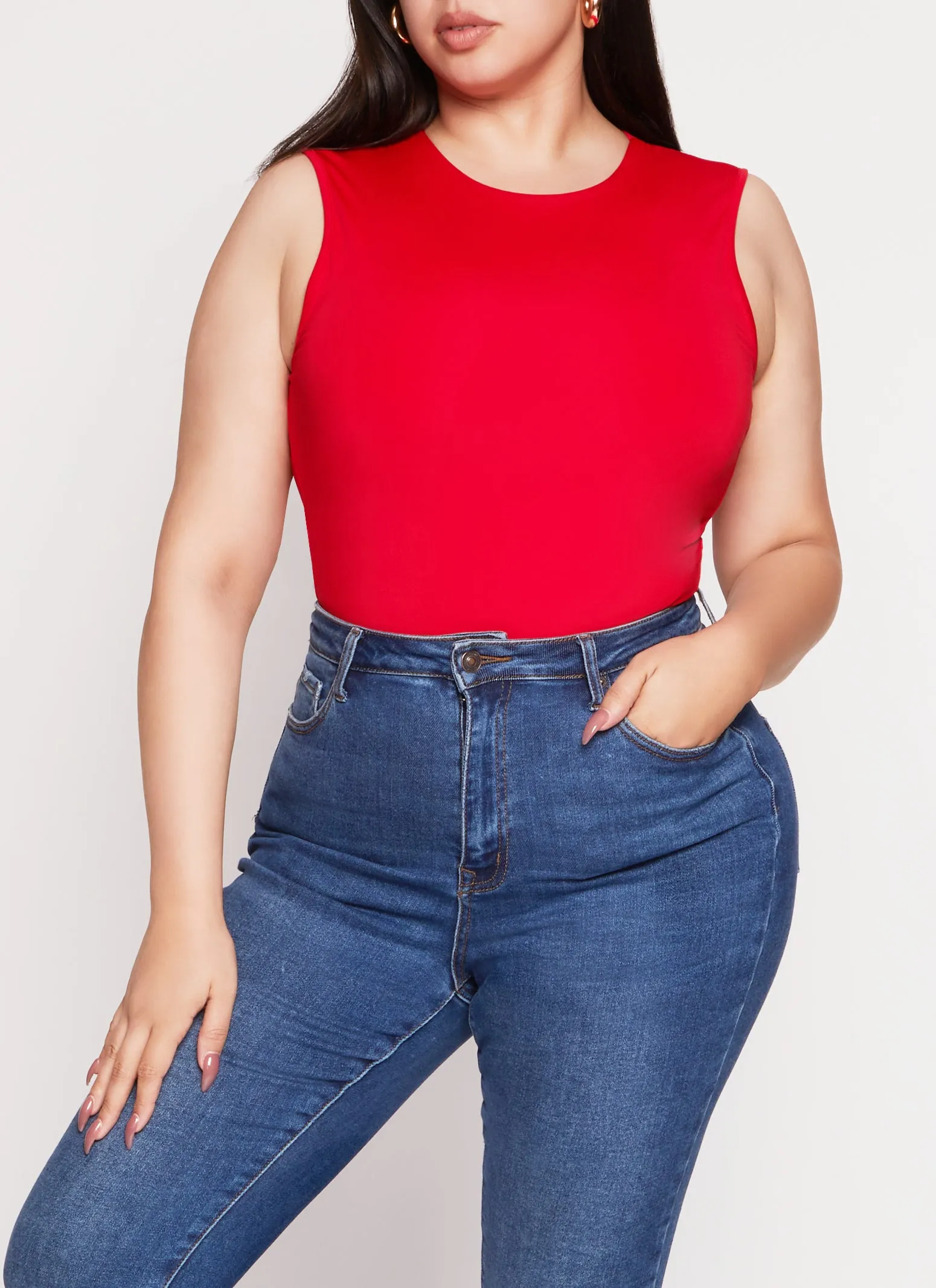 Plus Size Daisy Seamless Crew Neck Bodysuit sold by Rainbow product image thumbnail 2