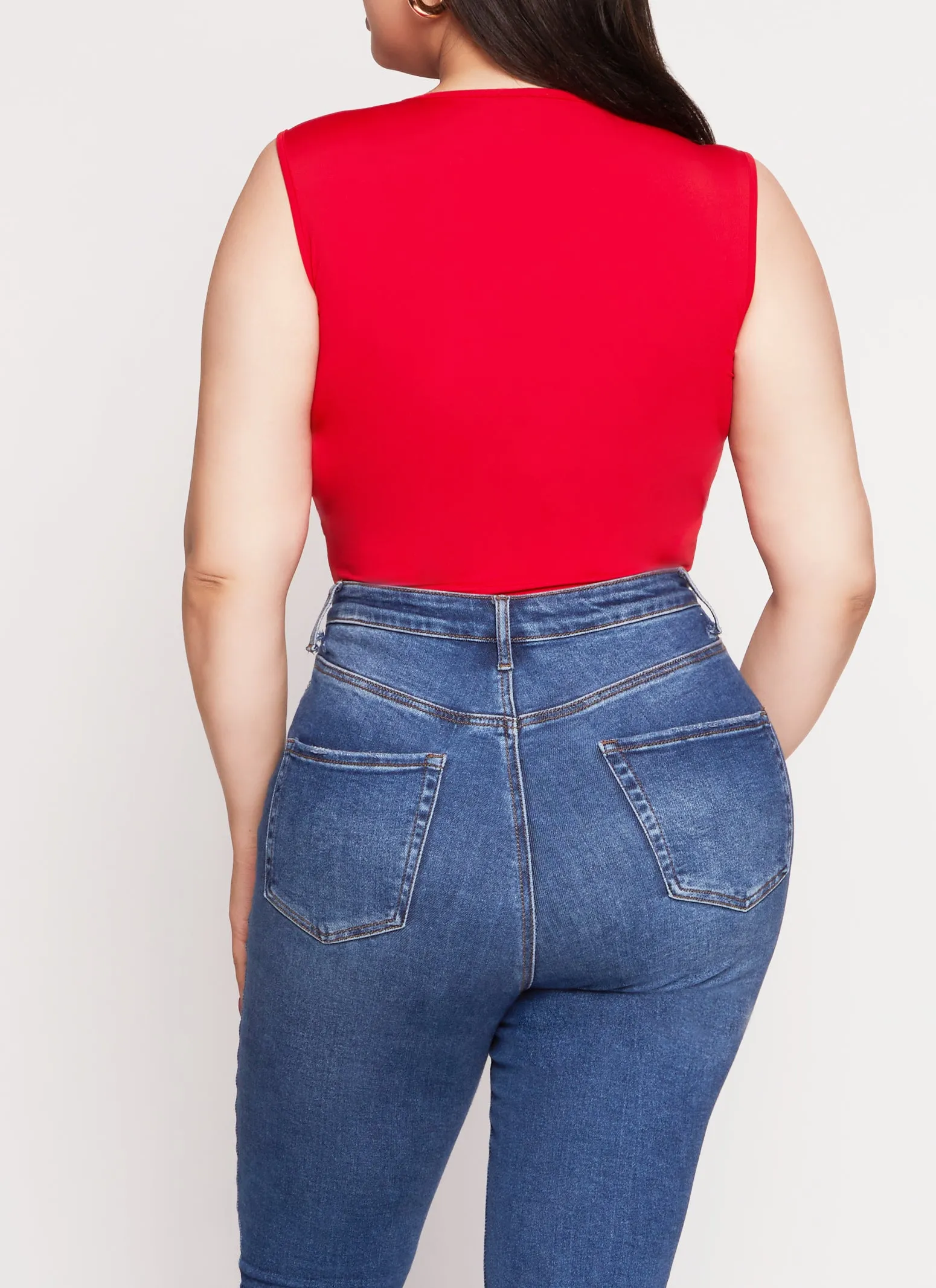 Plus Size Daisy Seamless Crew Neck Bodysuit sold by Rainbow product image thumbnail 3