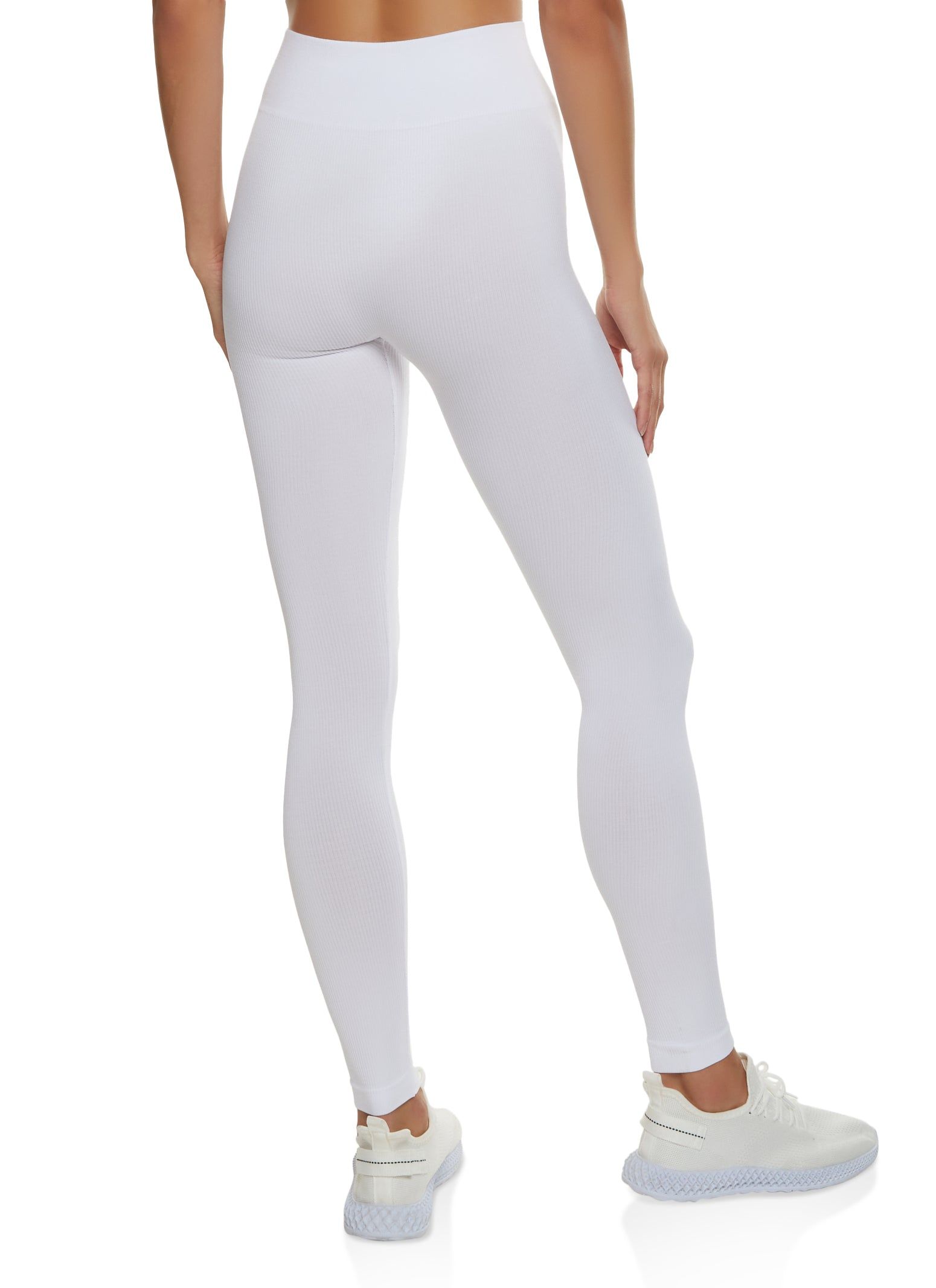 Seamless Compression Rib High Waist Leggings sold by Rainbow product image thumbnail 2
