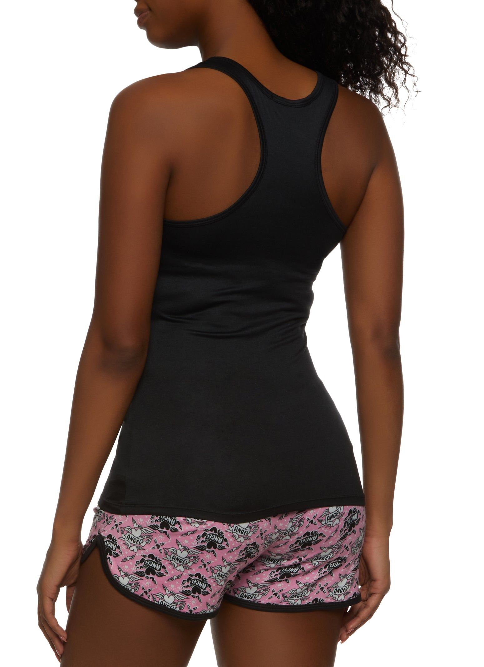 Angel Graphic Pajama Tank Top and Shorts sold by Rainbow product image thumbnail 2