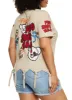 Plus Size Knotted Fringe Find Your Way Graphic Tee sold by Rainbow