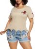 Plus Size Knotted Fringe Find Your Way Graphic Tee sold by Rainbow