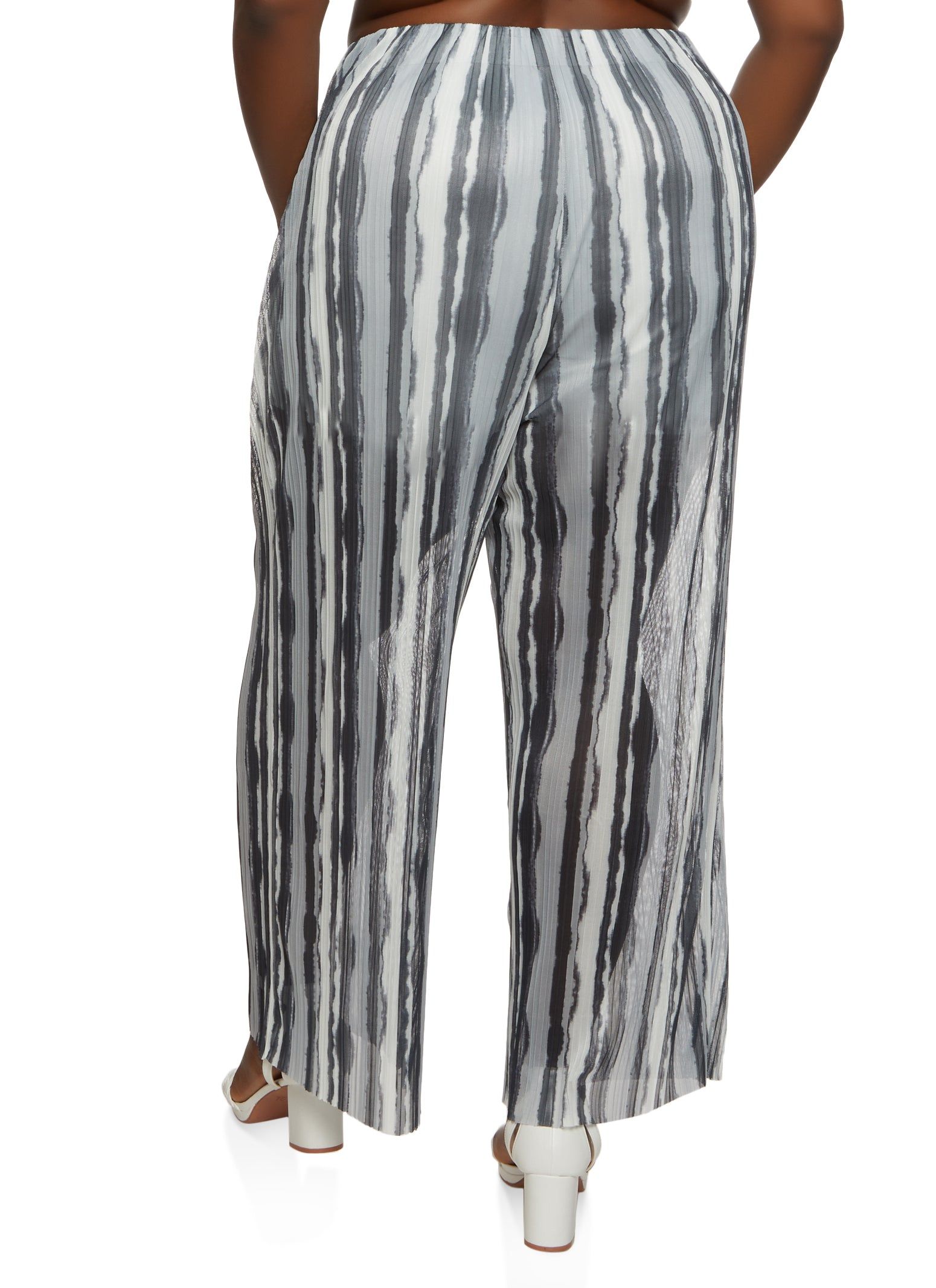 Plus Size Smudge Stripe Print Pants sold by Rainbow product image thumbnail 2
