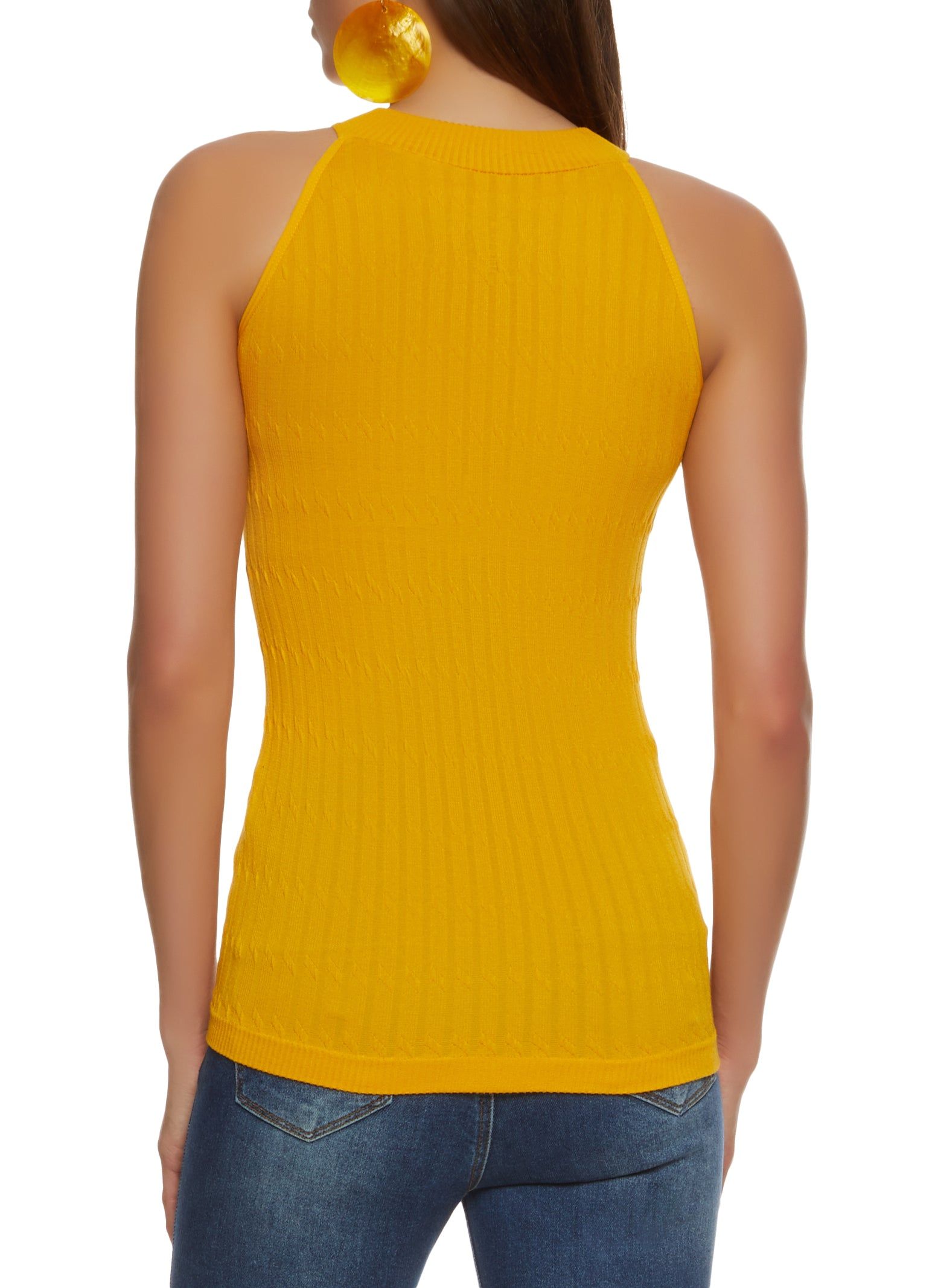 Textured Knit Seamless Tank Top sold by Rainbow product image thumbnail 2