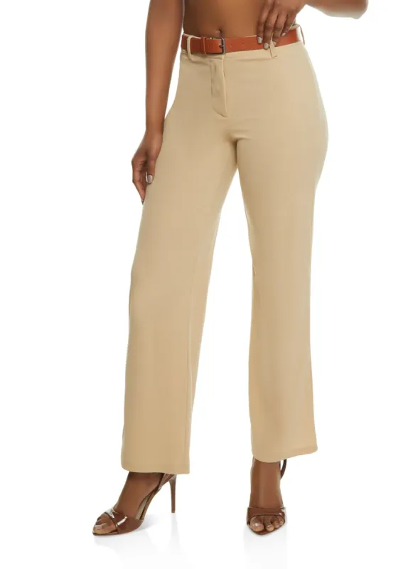 High Waist Belted Dress Pants sold by Rainbow