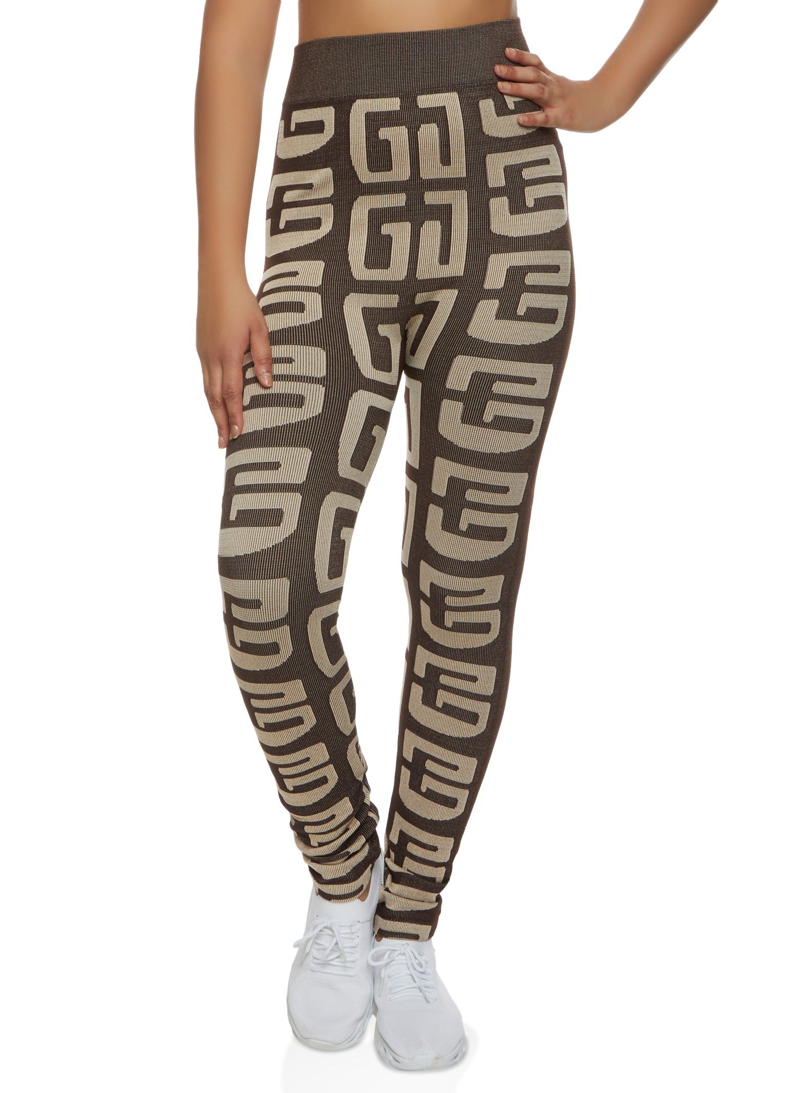 Seamless Geometric Print High Waist Leggings sold by Rainbow