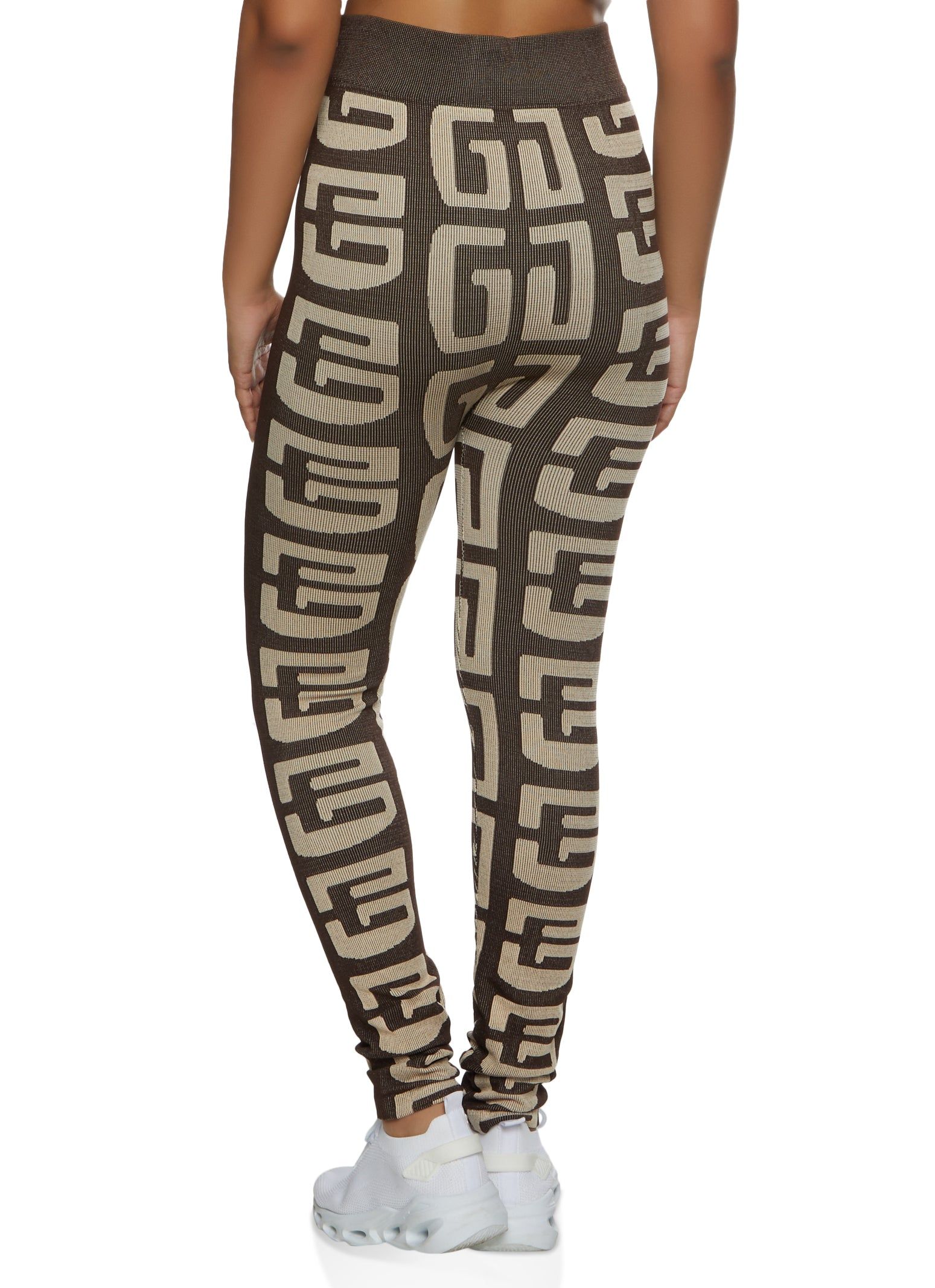 Seamless Geometric Print High Waist Leggings sold by Rainbow product image thumbnail 2